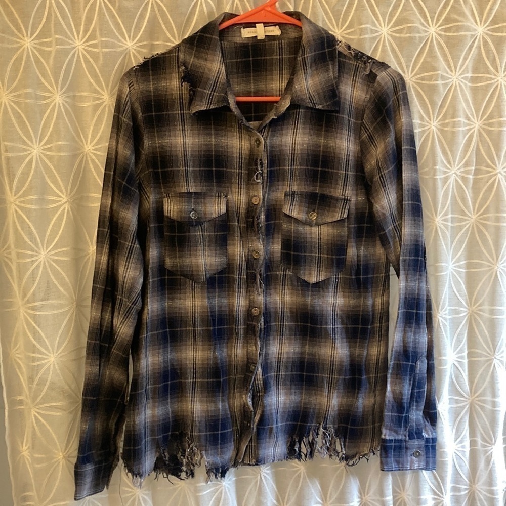 Gilded Intent flannel button down